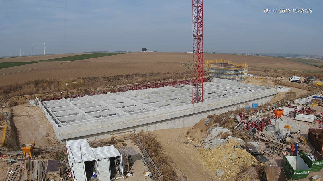 Baustelle Regenrückhaltebecken 2018