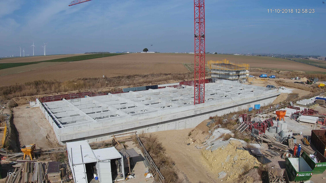 Baustelle Regenrückhaltebecken 2018