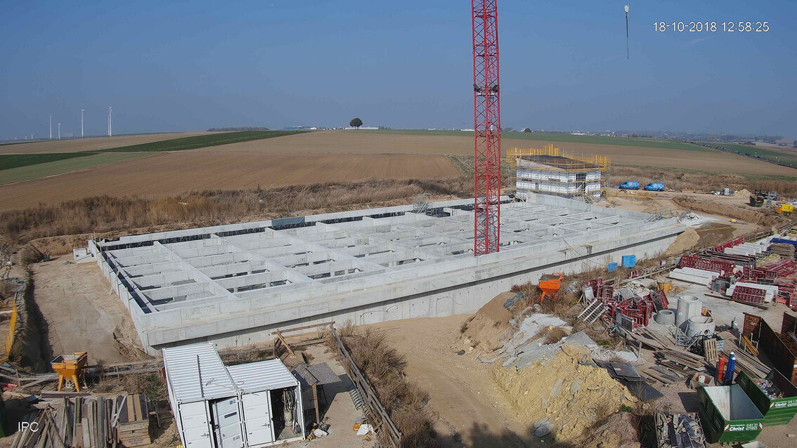 Baustelle Regenrückhaltebecken 2018