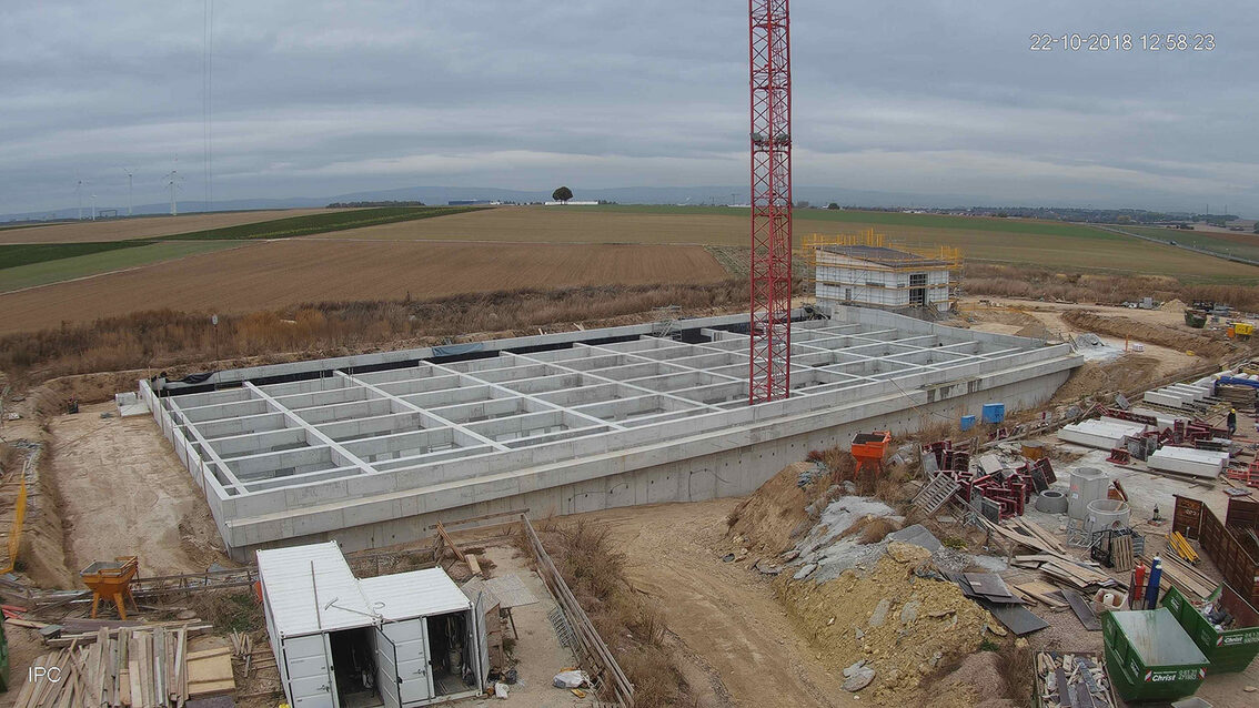 Baustelle Regenrückhaltebecken 2018