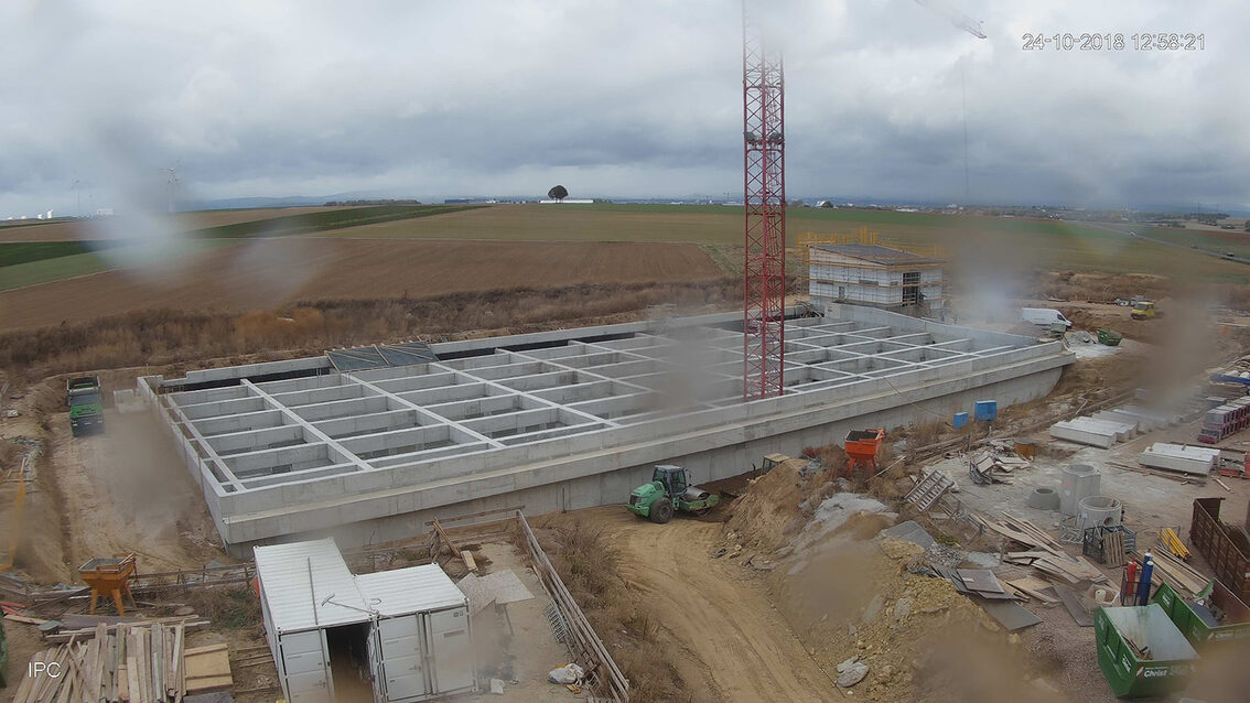 Baustelle Regenrückhaltebecken 2018