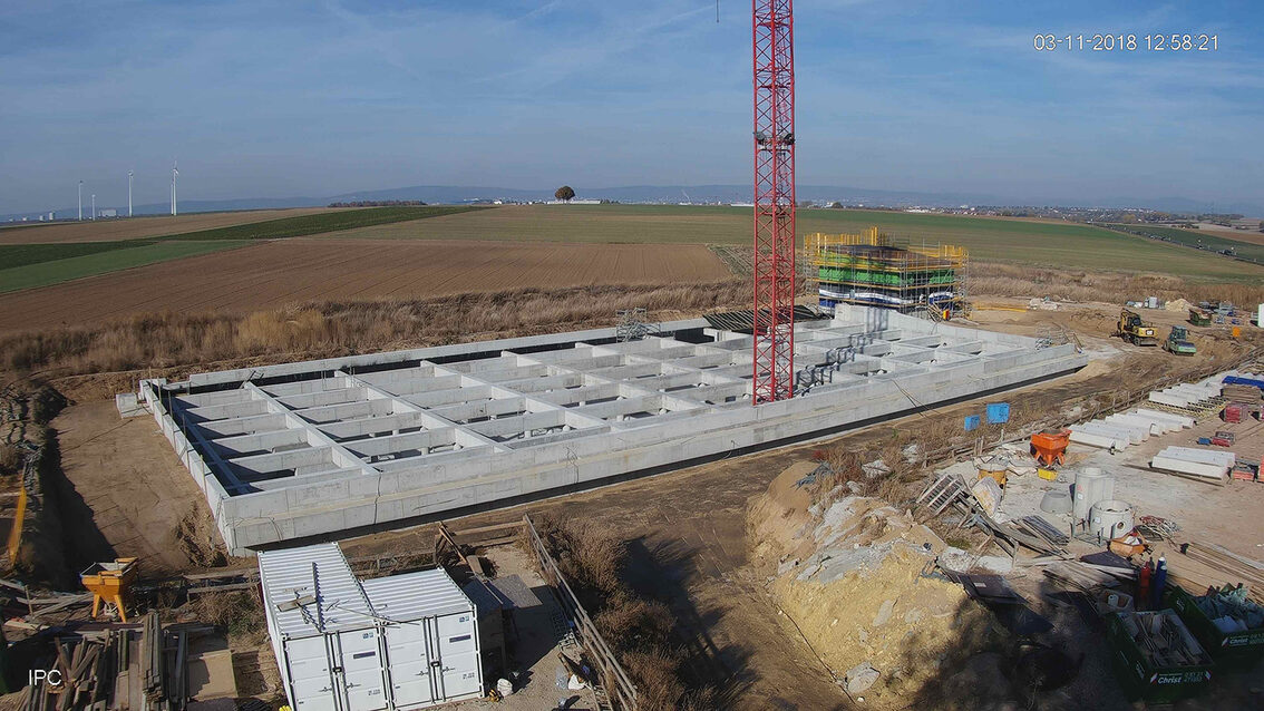 Baustelle Regenrückhaltebecken 2018