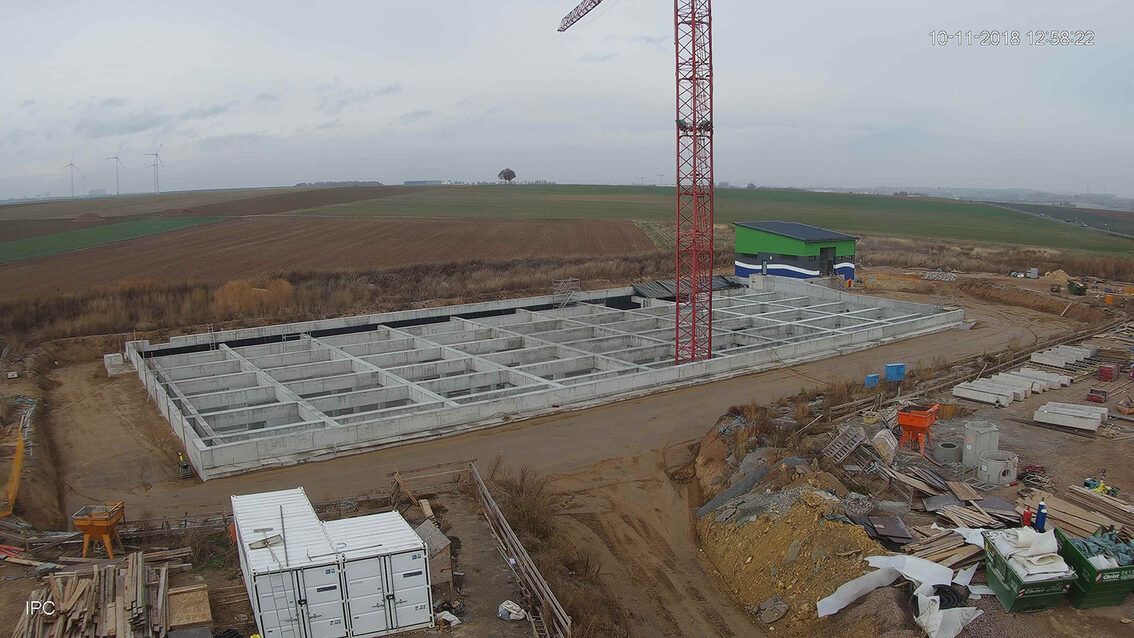 Baustelle Regenrückhaltebecken 2018