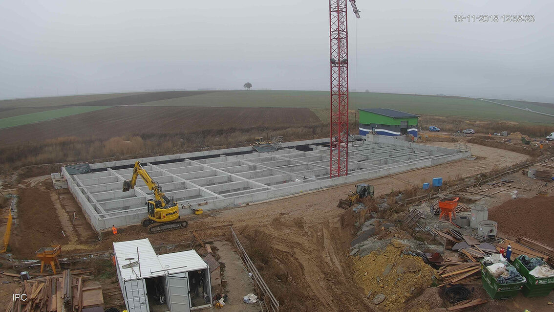 Baustelle Regenrückhaltebecken 2018