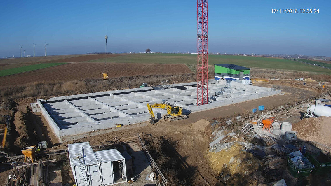 Baustelle Regenrückhaltebecken 2018