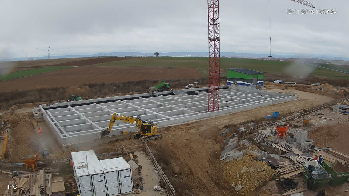 Baustelle Regenrückhaltebecken 2018