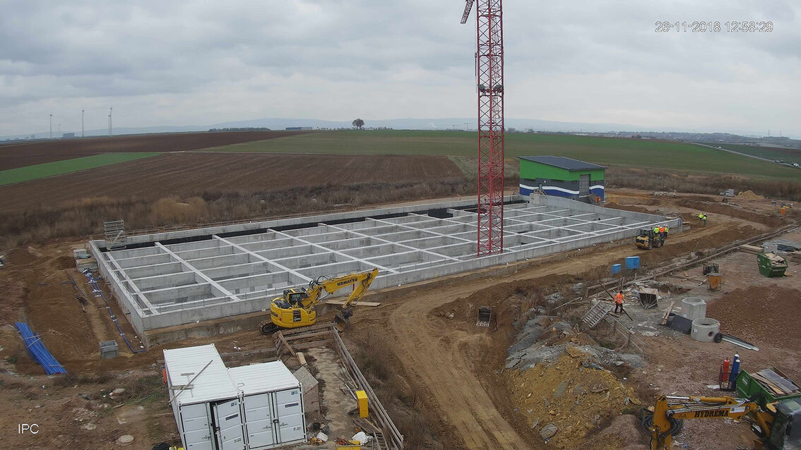 Baustelle Regenrückhaltebecken 2018