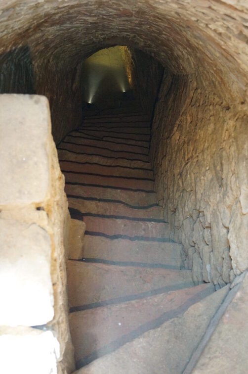 Treppe hinunter zur Mikwe