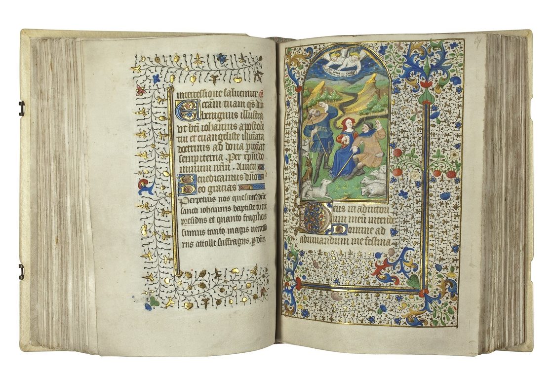 A "Book of Hours" for religious edification (France, around 1450).