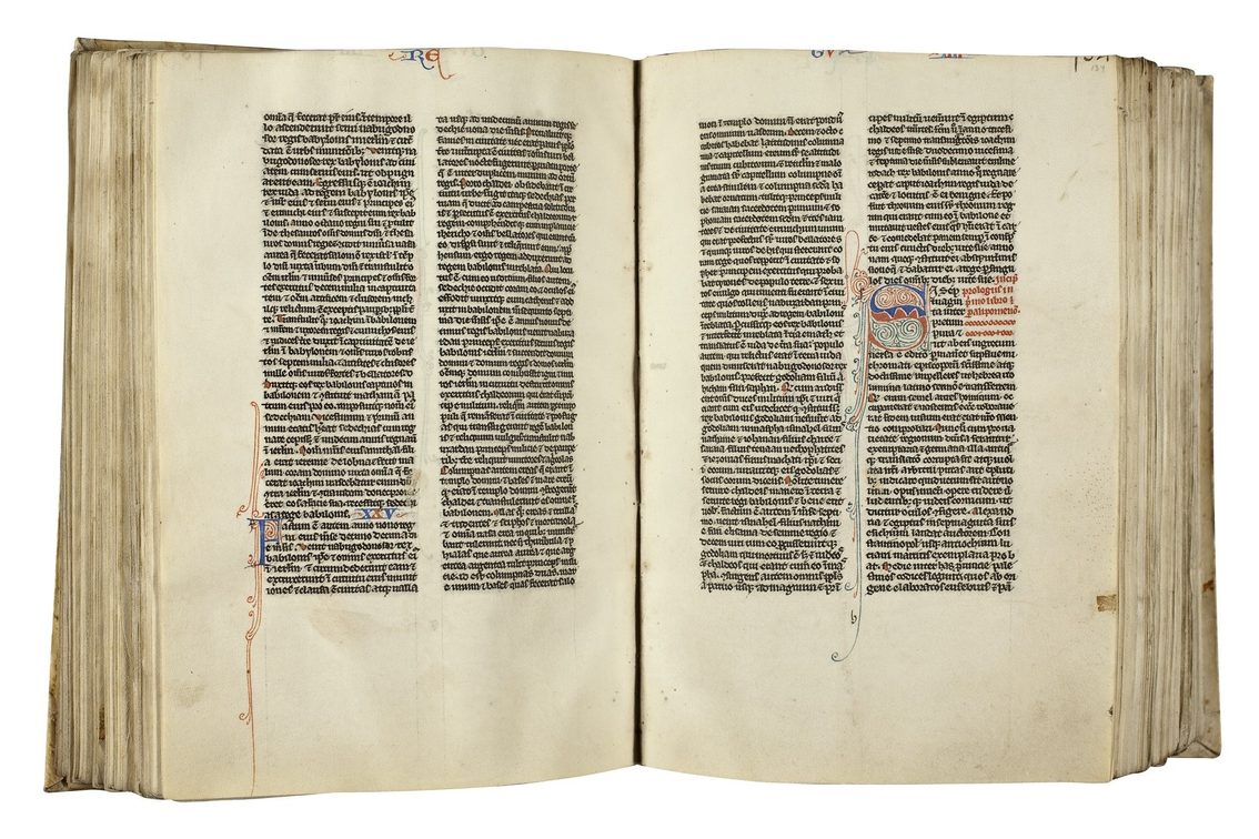 Bible manuscript in small format (Paris, around 1300).