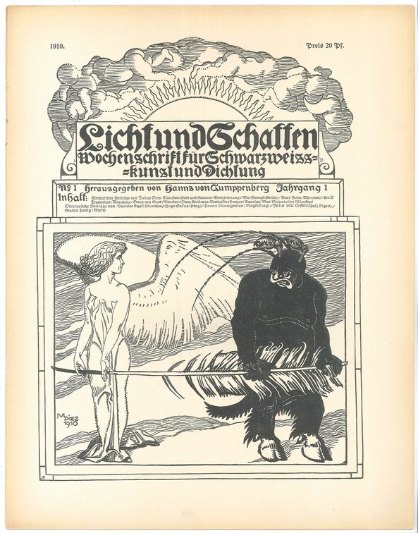 Die Zeitschrift "Licht und Schatten" von 1910.