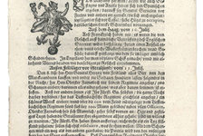 Bildergalerie Gutenberg-Museum "Pressehistorie" Title page of the "Wöchentliche Ordinari Zeitung" (1628).