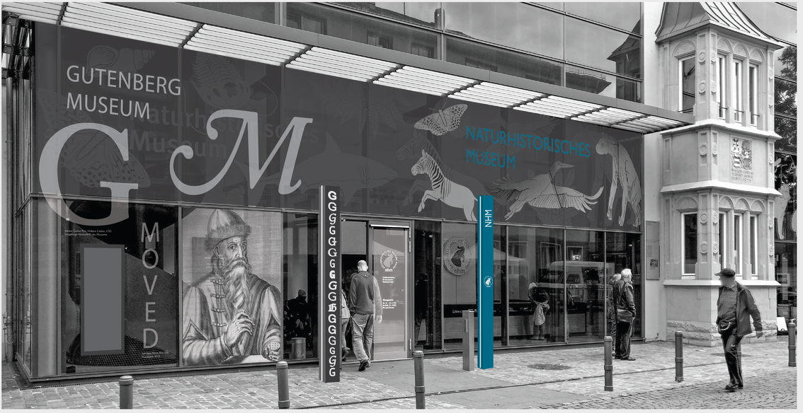 Renderizado de la fachada del museo en el emplazamiento provisional