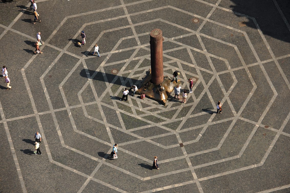 Heunensäule aus der Luft