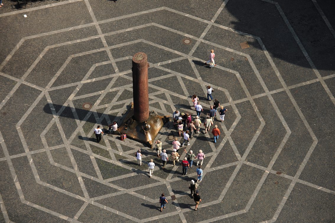 Heunensäule aus der Luft