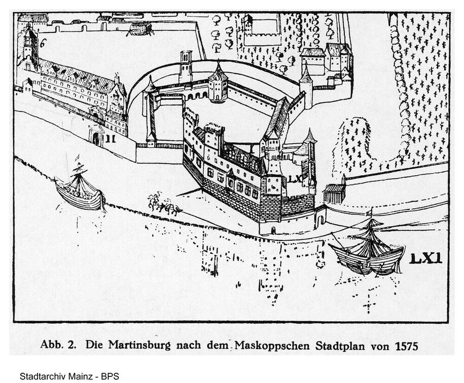 Kurfürstliches Schloss von Erbauung der Martinsburg 1478/81