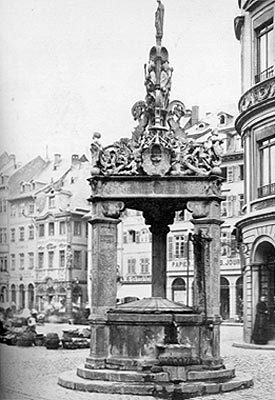 Fontaine du marché vers 1878