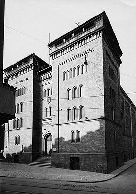 Le Proviant-Magazin vers 1930, vu de la Schillerstraße