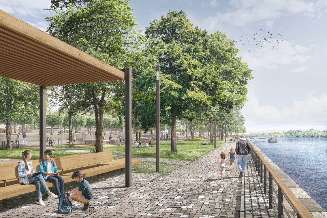 Visualisierung des Fitness- und Sportpark