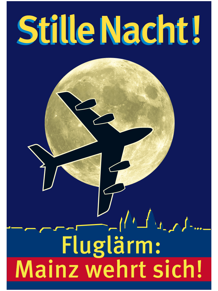 Plakat "Fluglärm: Mainz wehrt sich!"