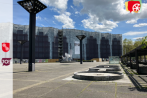 Foto vom Jockel-Fuchs-Platz mit Blick auf Rathaus © Landeshauptstadt Mainz