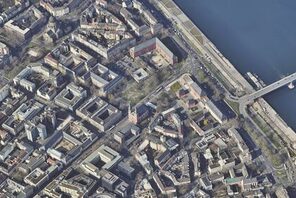 Schrägliftbild Regierungsviertel 2022 © Landeshauptstadt Mainz