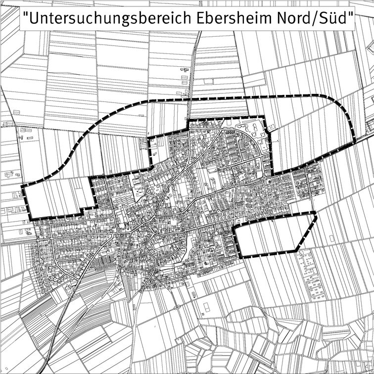 Zone d'étude Ebersheim Nord/Sud