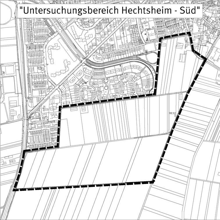 Zone d'étude Hechtsheim Sud