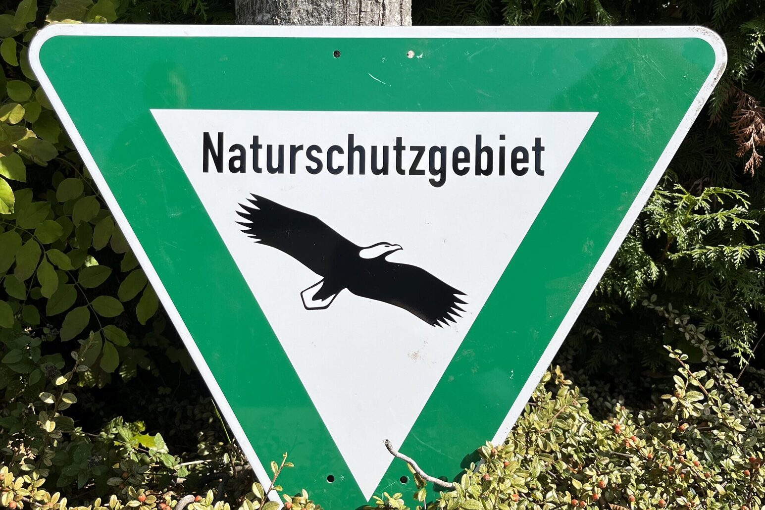 Naturschutzgebiet Schild