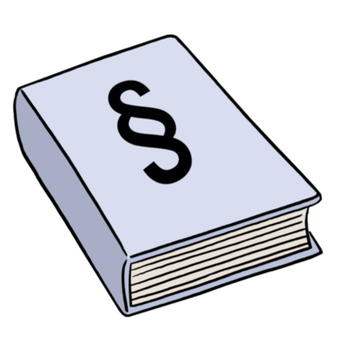 Resim: Kapağında Paragrpahen sembolü olan bir kitap.