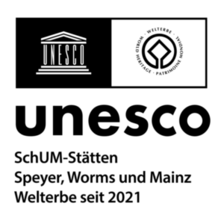 Logo SchUM-Stätten Speyer, Worms und Mainz, Welterbe seit 2021
