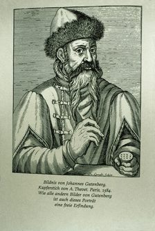 Johannes Gutenberg, Kupferstich