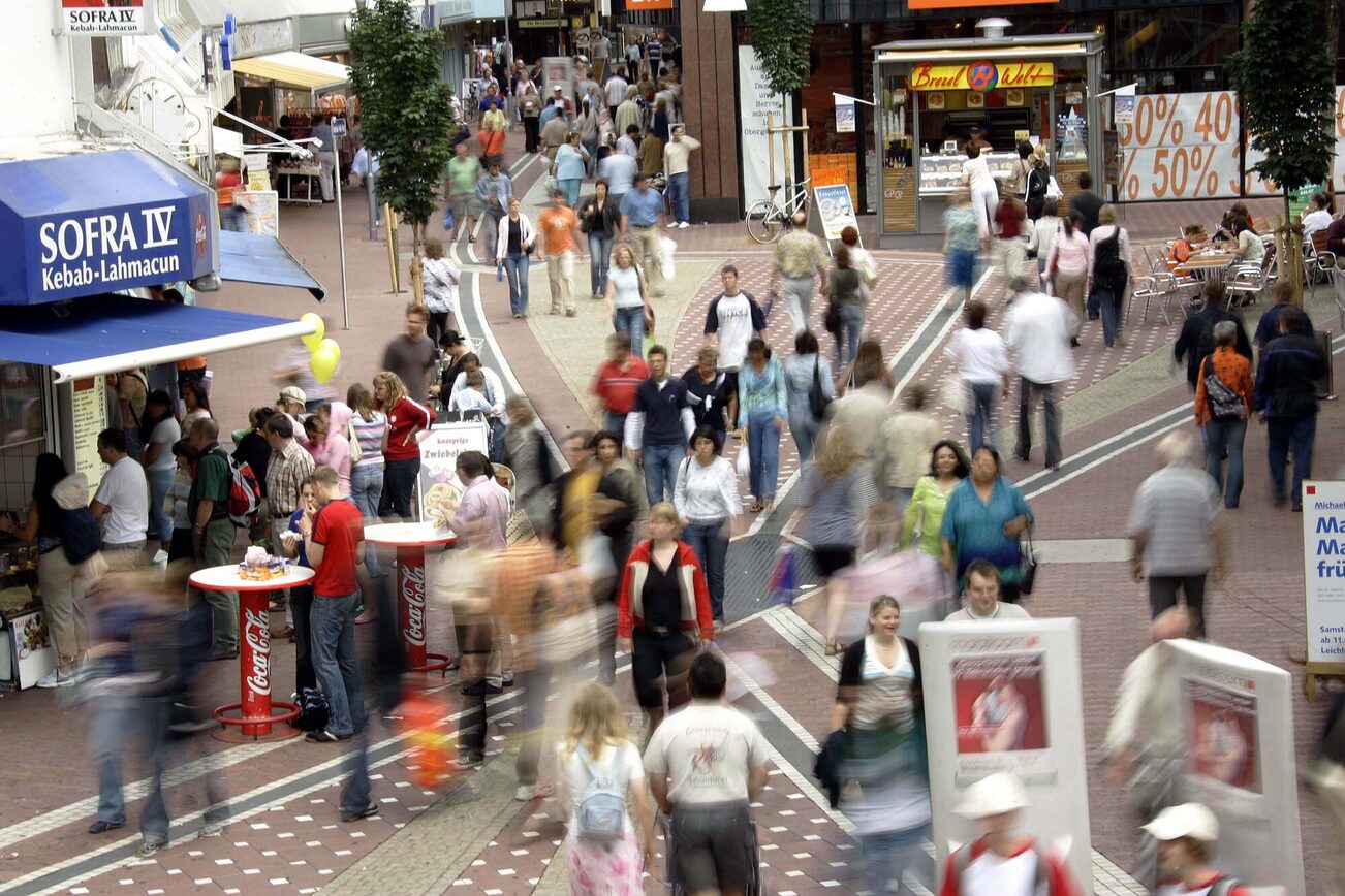 Einkaufsstraße in Mainz