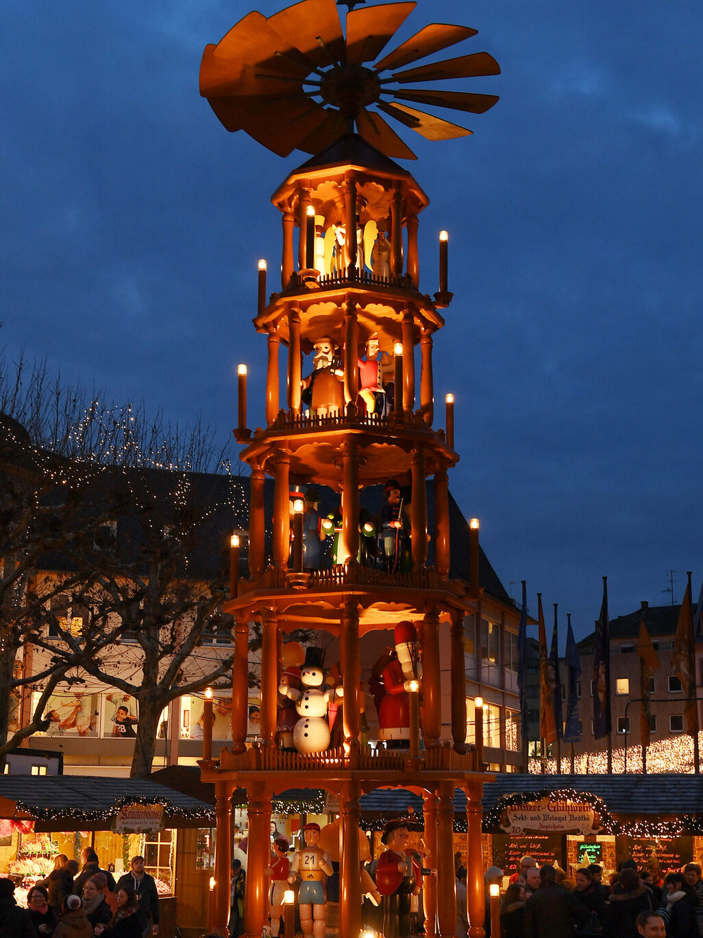 Pyramide auf dem Mainzer Weihnachtsmarkt