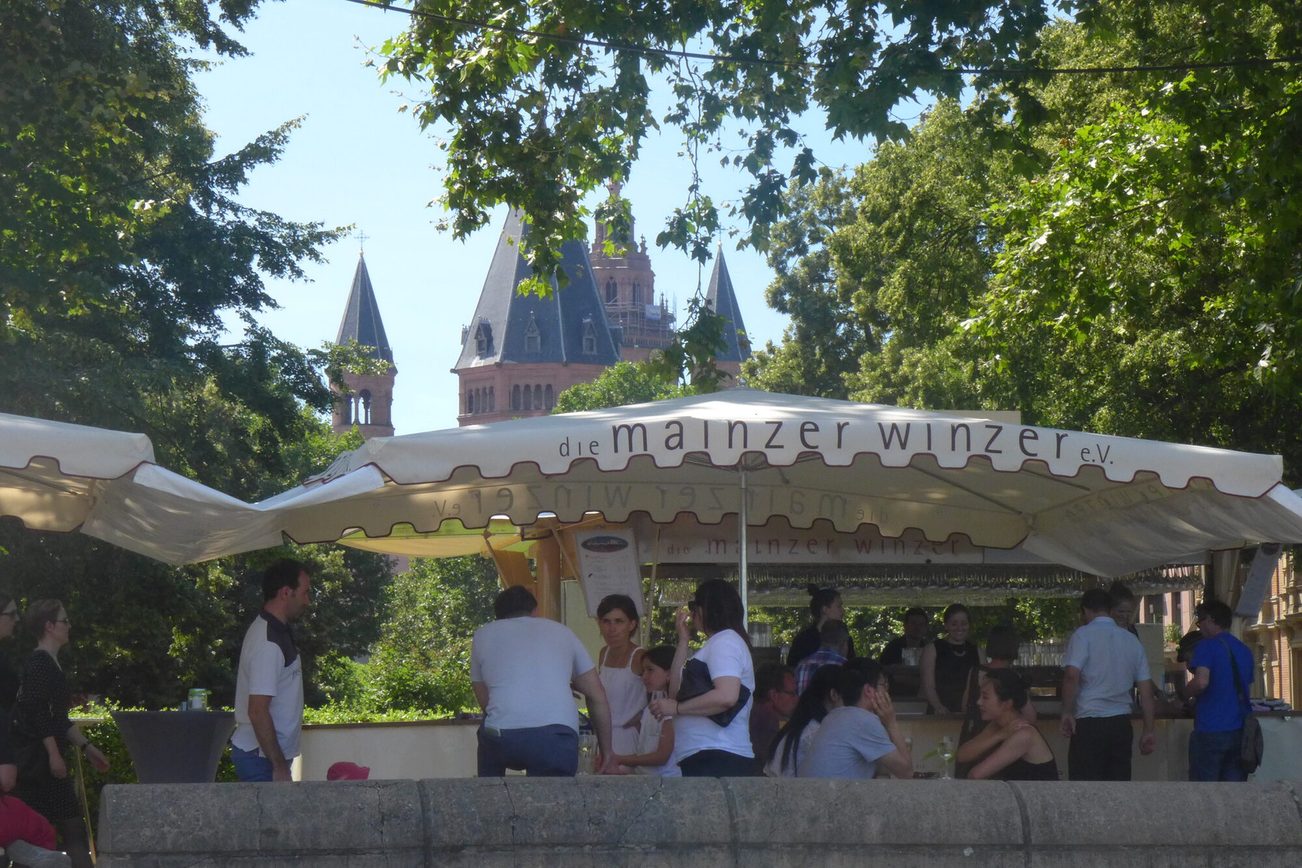 Der Weinstand der Mainzer Winzer