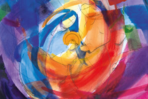 buntes abstraktes Gemälde © Eberhard Münch; bene! Verlag, Verlagsgruppe Droemer Knaur; www.bene-verlag.de