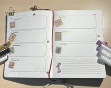 Bullet Journal Monatsansicht