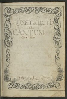 Titelblatt der Musikhandschrift