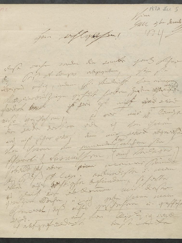 Letter dated December 5, 1824 Page 1