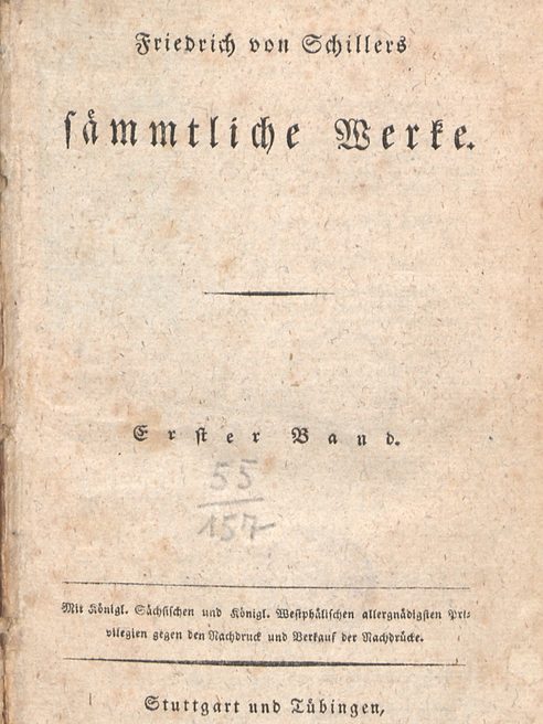Titelseite Friedrich von Schillers sämmtliche Werke