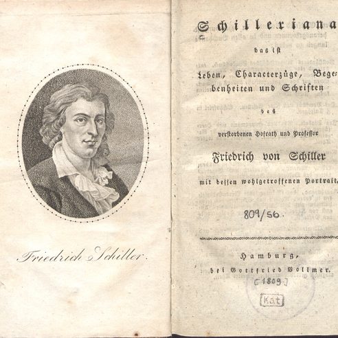 Titelseite und Frontispiz Schilleriana
