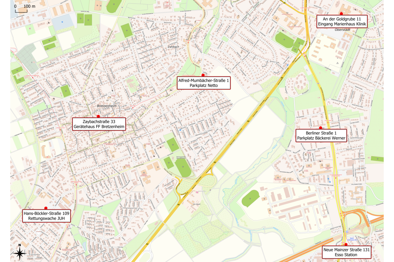 Notfallmeldestellen Bretzenheim