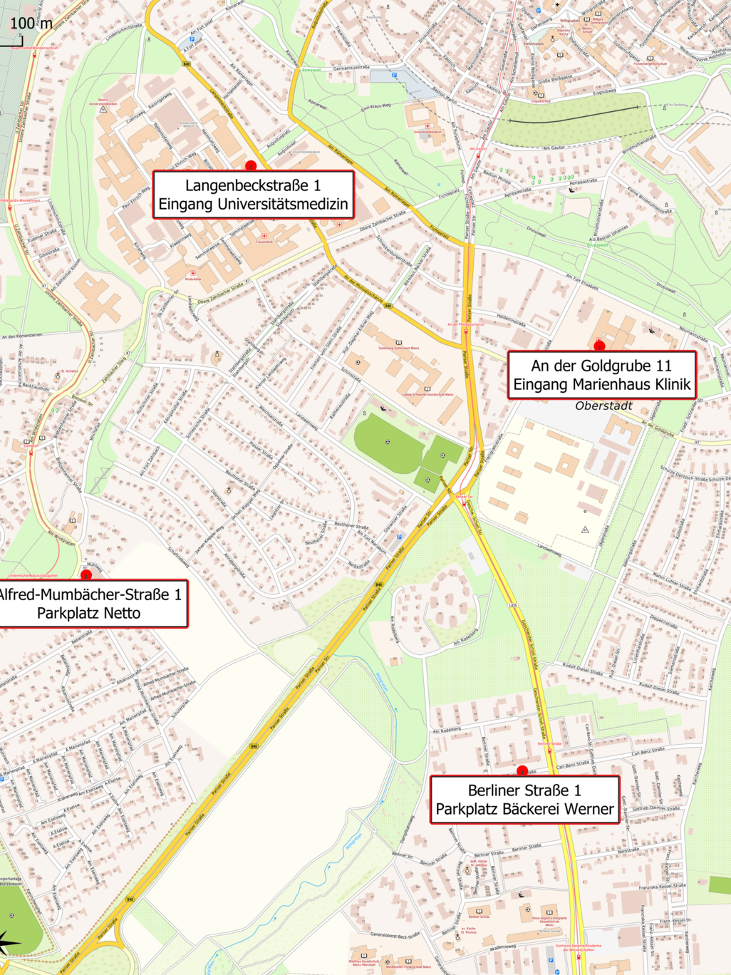 Notfallmeldestellen Oberstadt Ost