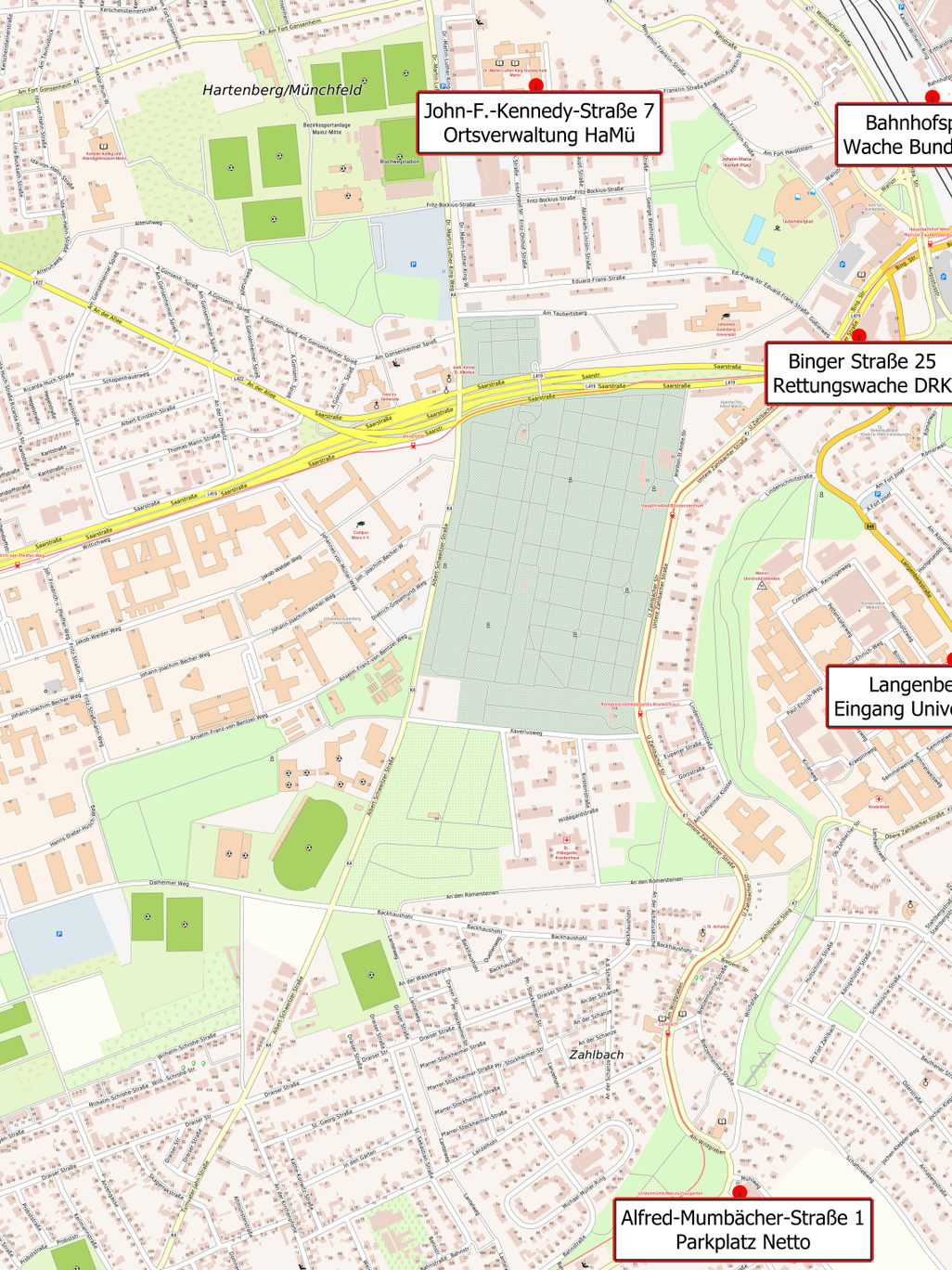 Центри екстреної допомоги Oberstadt West