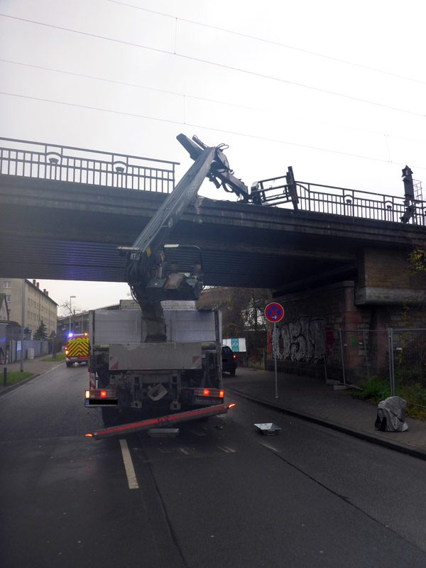 LKW am Unfallort.