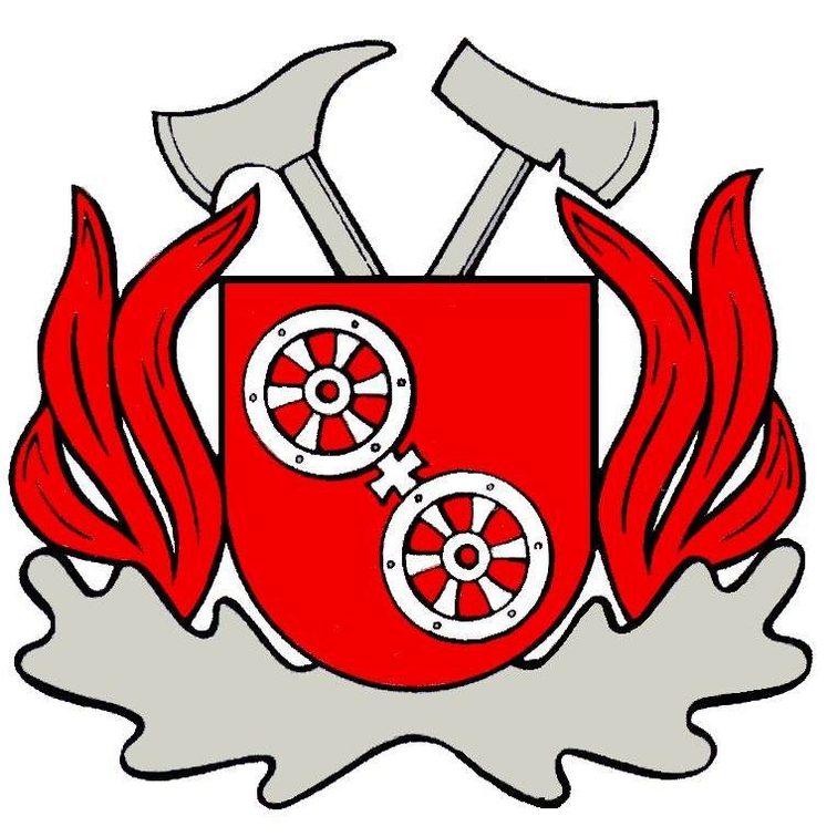 Logo dell'associazione dei vigili del fuoco della città
