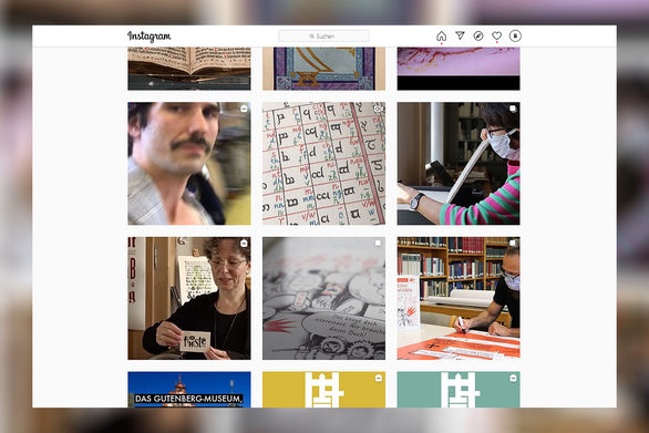 On the Facebook and Instagram channels of the Gutenberg- Museum, digital trails accompany our special exhibitions. © Gutenberg-Museum / Instagram