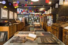 The print shop of the Gutenberg Museum