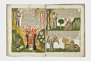 Apocalypsis (Apokalypse)von Johannes Evangelista um 1463. © Gutenberg-Museum, Mainz, Foto: D. Bachert