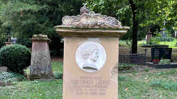 Das historische Grabmal Lehne soll zuerst saniert werden